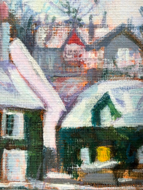 Fairy Glen in the Snow Print
