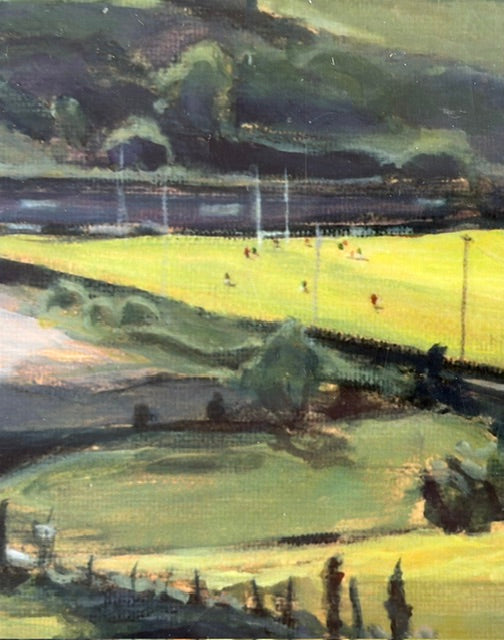 The Sunlit Game - Burren Gaelic Pitch Print