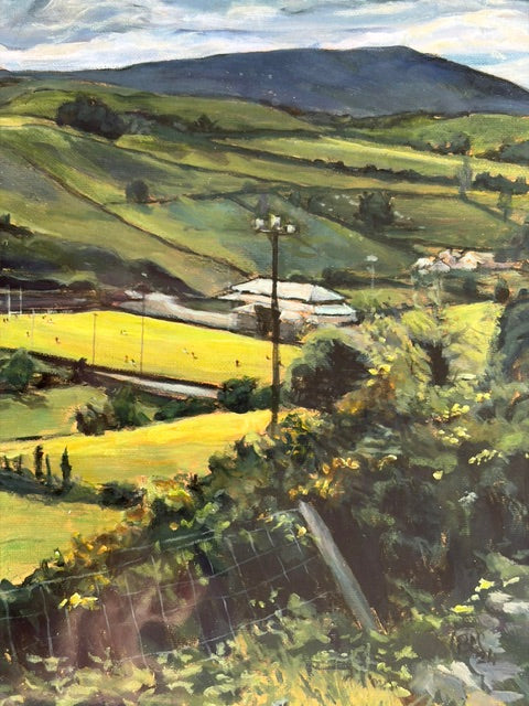 The Sunlit Game - Burren Gaelic Pitch Print