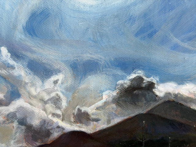 Silhouette of the Mournes Print