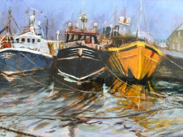 Sheltering in Kilkeel Harbour Print