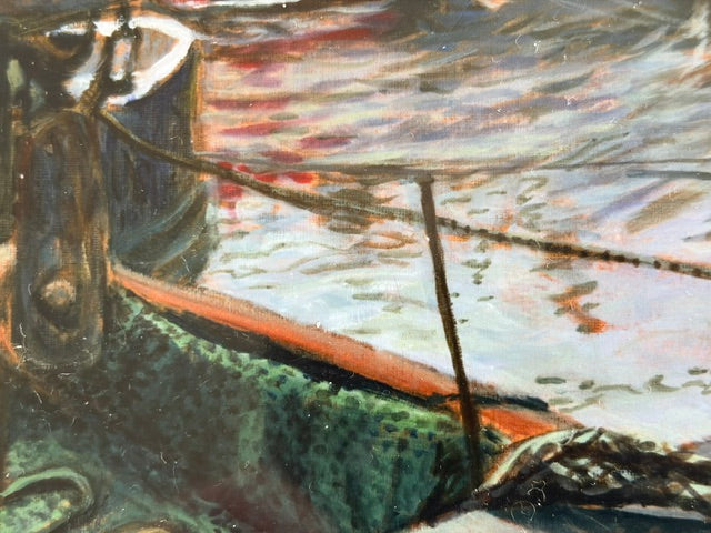 Sheltering in Kilkeel Harbour Print