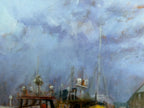 Sheltering in Kilkeel Harbour Print