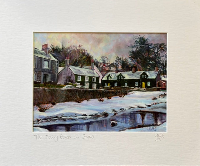 Fairy Glen in the Snow Print