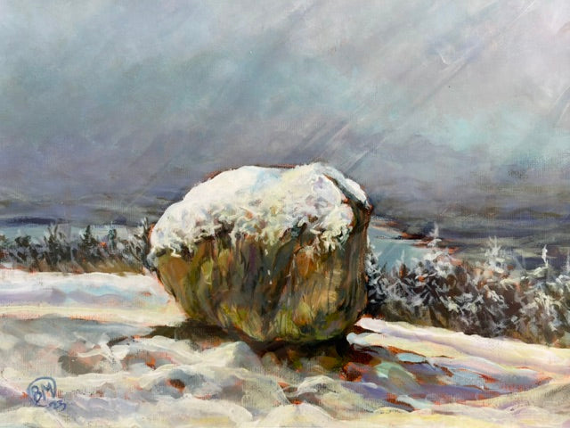 Snow on Cloughmor Print