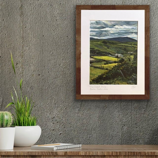 The Sunlit Game - Burren Gaelic Pitch Print
